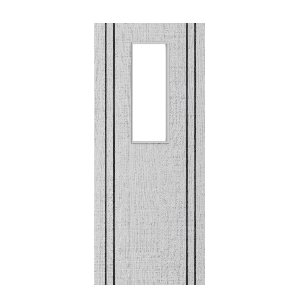 Deanta Flush Light Grey Ash Vertical Inlay Option 14 Standard Glaze FSC