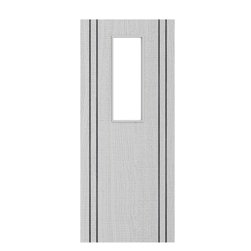 Deanta Flush Light Grey Ash Vertical Inlay Option 14 Standard Glaze FSC