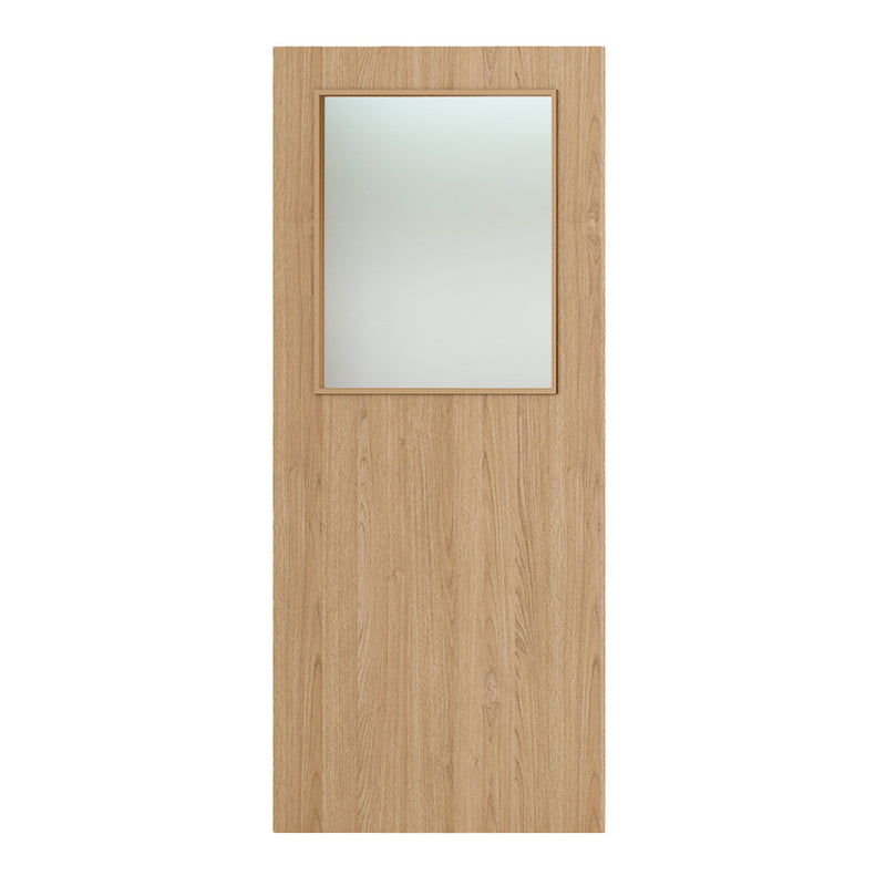 Deanta Flush Prefinished Oak FD30 Option 01 30M Satin Glaze Certifire CF5740 FSC