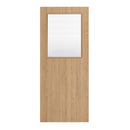 Deanta Flush Prefinished Oak FD30 Option 01 Wired Glaze Certifire CF5740 FSC