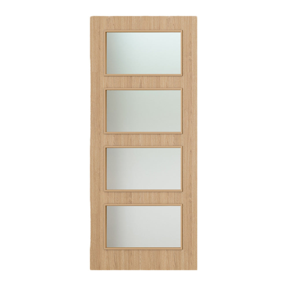 Pre-Assembled Flush Prefinished Oak FD30 Option 04 30M Satin Glaze Certifire CF5740 FSC Door Set