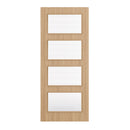 Deanta Flush Prefinished Oak FD30 Option 04 Wired Glaze Certifire CF5740 FSC