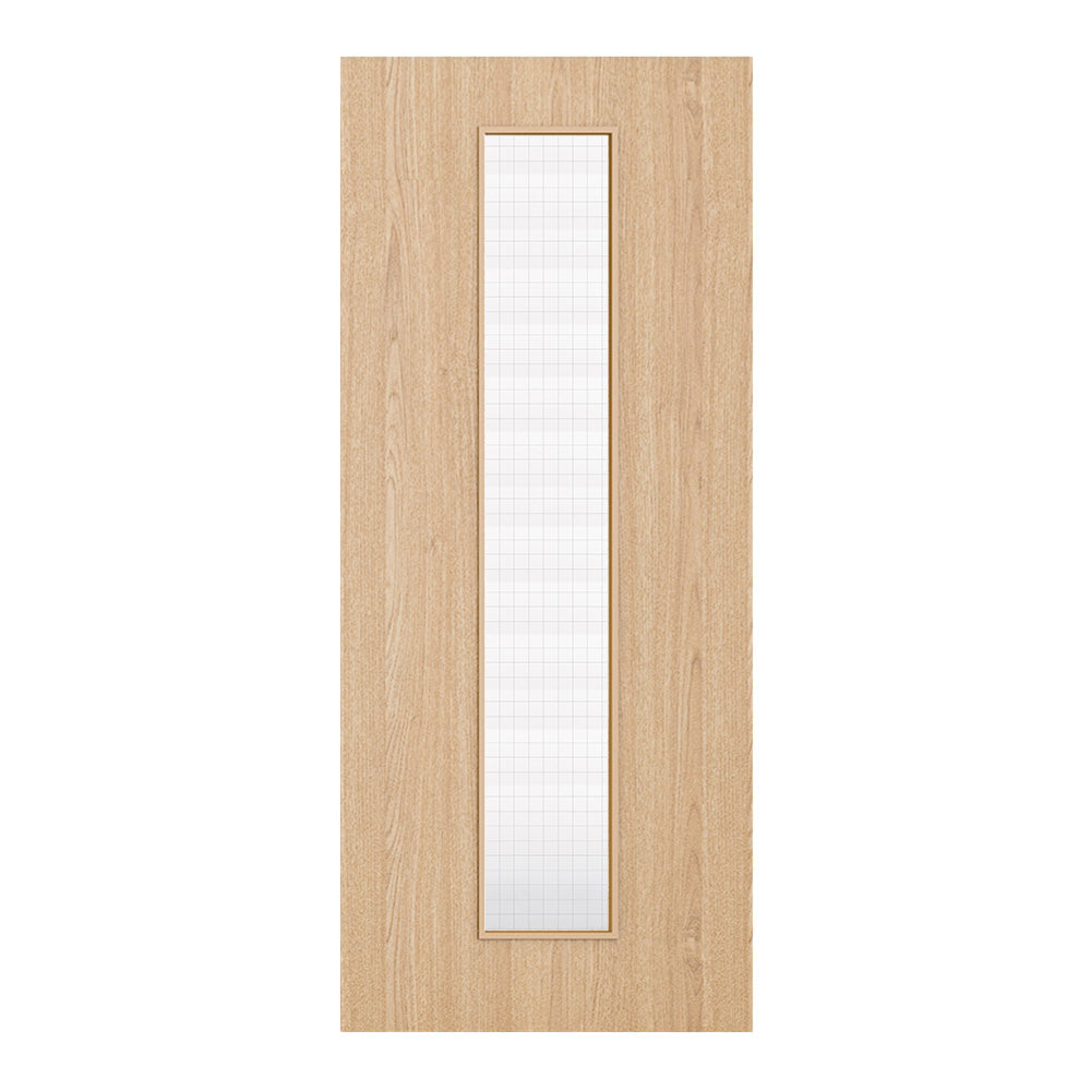 Deanta Flush Prefinished Oak FD30 Option 10 Wired Glaze Certifire CF5740 FSC
