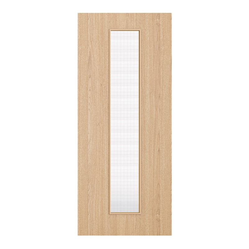 Deanta Flush Prefinished Oak FD30 Option 10 Wired Glaze Certifire CF5740 FSC