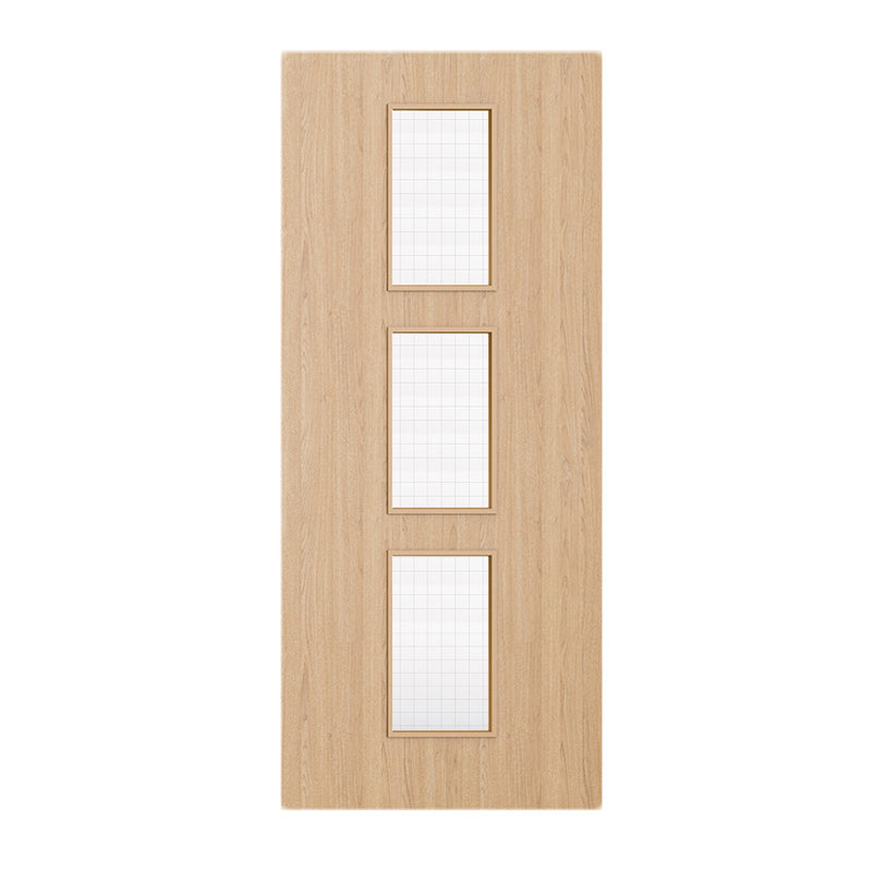 Deanta Flush Prefinished Oak FD30 Option 11 Wired Glaze Certifire CF5740 FSC