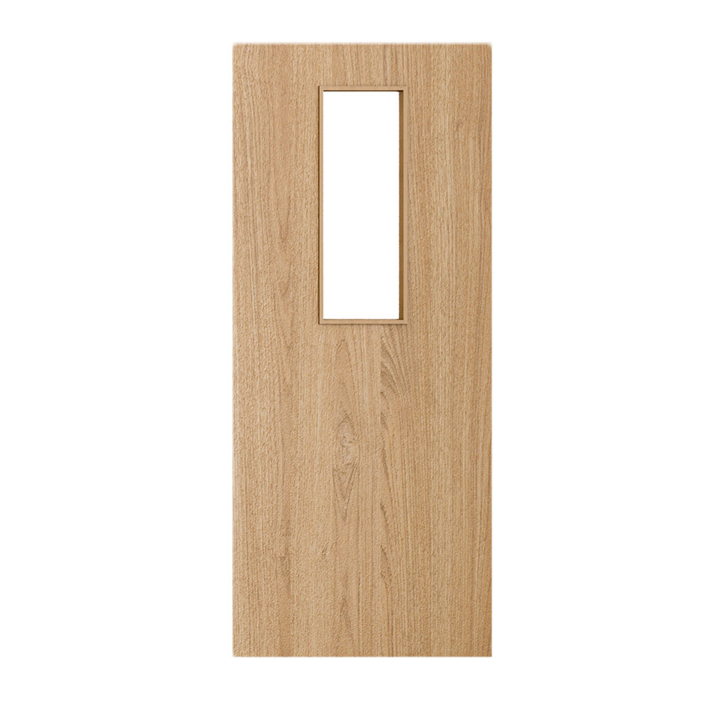 Pre-Assembled Flush Prefinished Oak FD30 Option 14 30M Clear Glaze Certifire CF5740 FSC Door Set