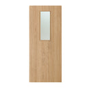 Deanta Flush Prefinished Oak FD30 Option 14 30M Satin Glaze Certifire CF5740 FSC