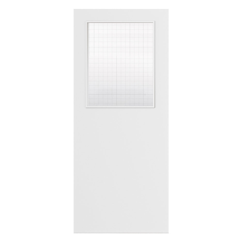 Deanta Flush White Primed FD30 Option 01 Wired Glaze Certifire CF5740