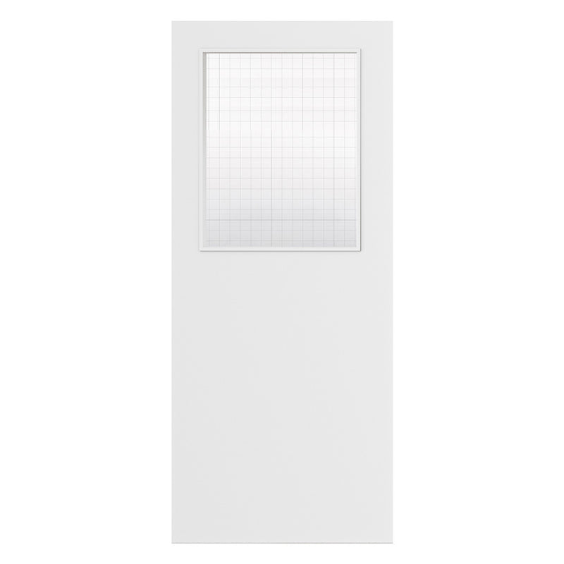 Deanta Flush White Primed FD30 Option 01 Wired Glaze Certifire CF5740