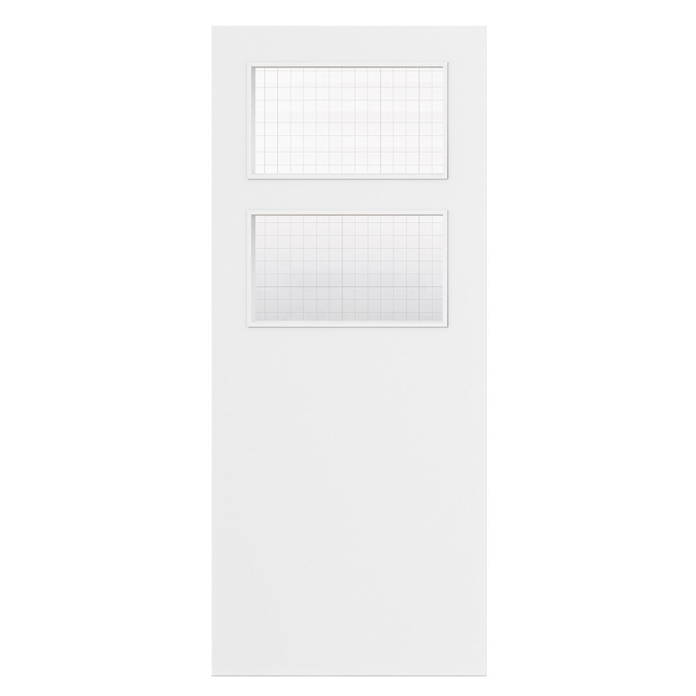 Deanta Flush White Primed FD30 Option 02 Wired Glaze Certifire CF5740