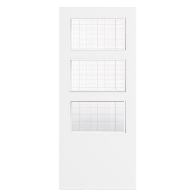 Deanta Flush White Primed FD30 Option 03 Wired Glaze Certifire CF5740