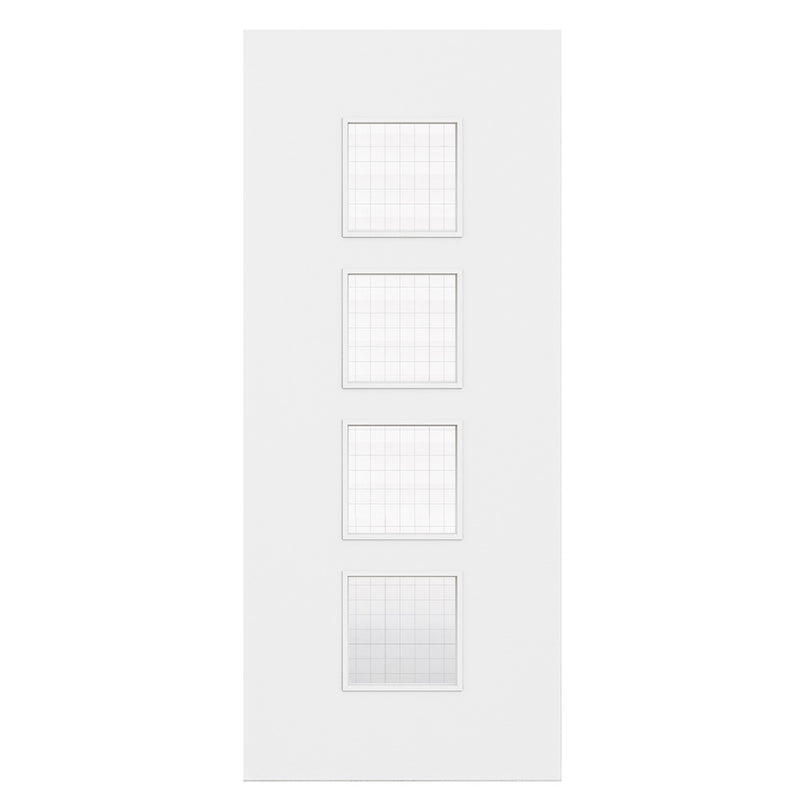 Deanta Flush White Primed FD30 Option 09 Wired Glaze Certifire CF5740