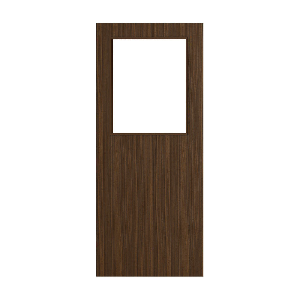 Deanta Flush Prefinished Walnut FD30 Option 01 30M Clear Glaze Certifire CF5740 FSC