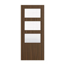 Deanta Flush Prefinished Walnut FD30 Option 03 Wired Glaze Certifire CF5740 FSC