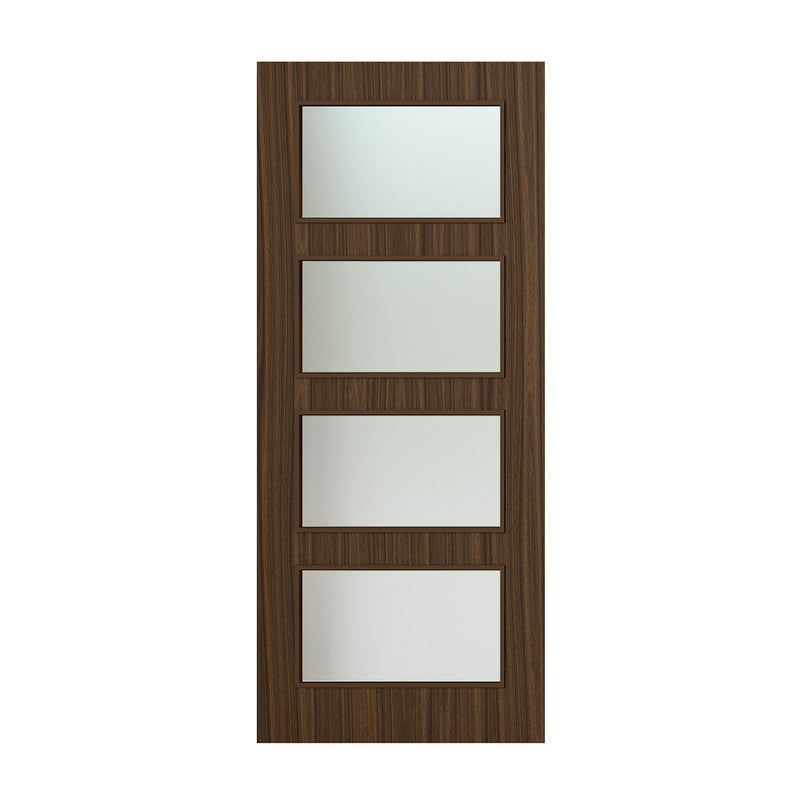 Deanta Flush Prefinished Walnut FD30 Option 04 30M Satin Glaze Certifire CF5740 FSC