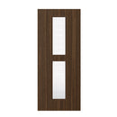 Deanta Flush Prefinished Walnut FD30 Option 12 Wired Glaze Certifire CF5740 FSC