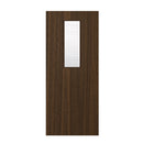 Deanta Flush Prefinished Walnut FD30 Option 14 Wired Glaze Certifire CF5740 FSC