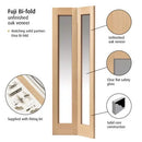 JB Kind Montana Oak Fuji Bi-Fold Internal door