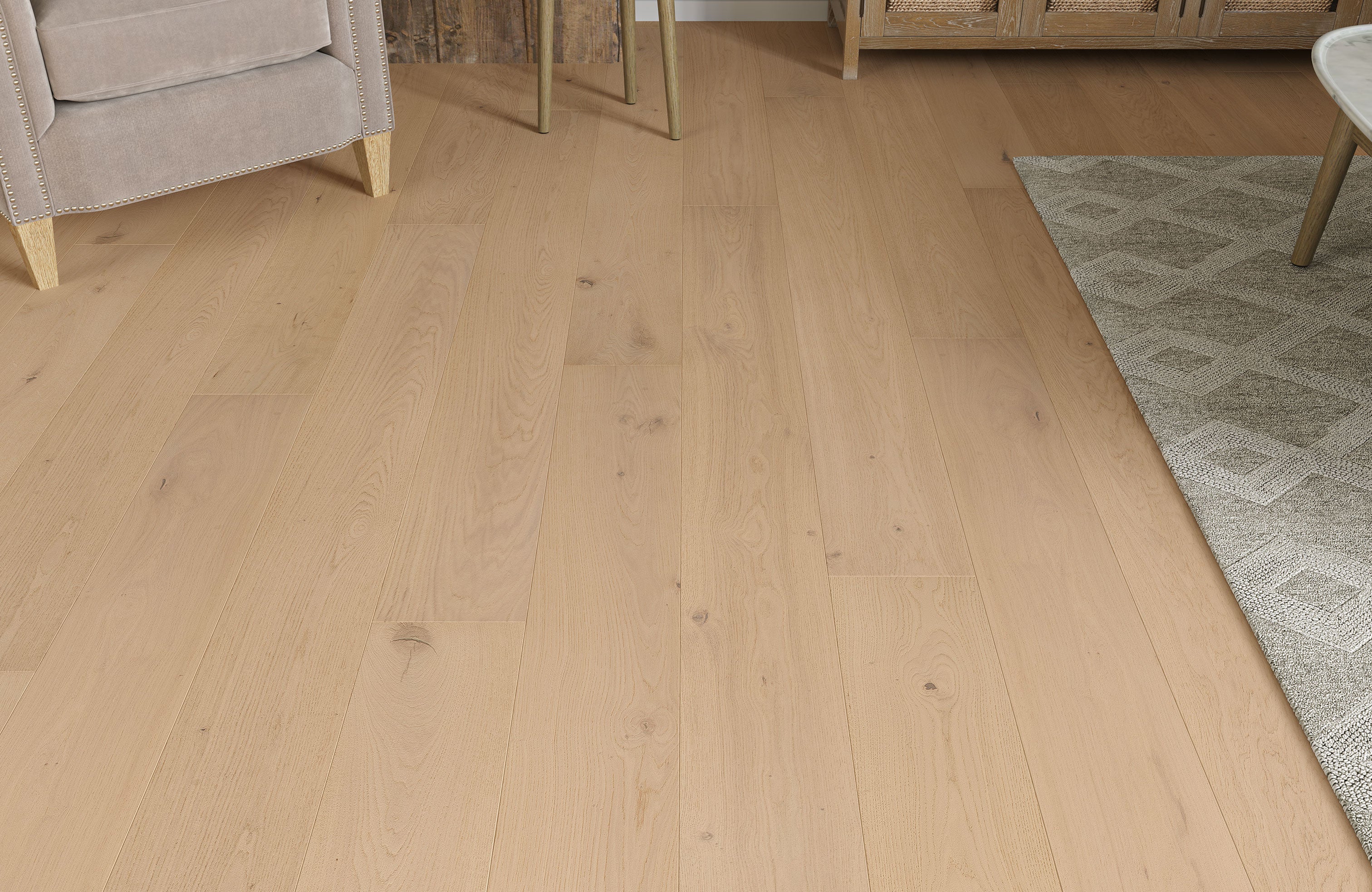 Gisburn Oak Smooth Plank Engineered Wood Flooring | Invisible UV Oiled | 190 x 1900 x 14/3mm