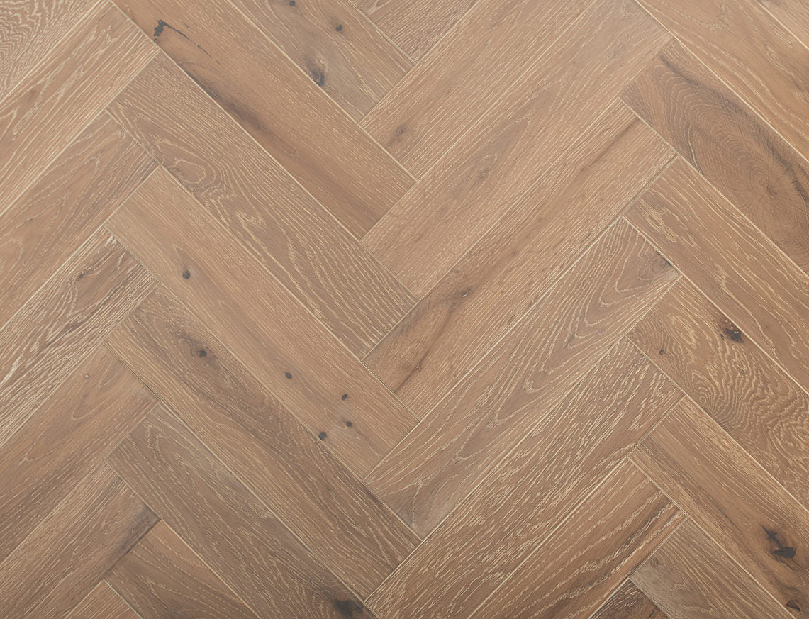 Mercia Oak Grey Brushed Herringbone Engineered Wood Flooring | UV Lacquered | 80 x 350 x 20/6mm