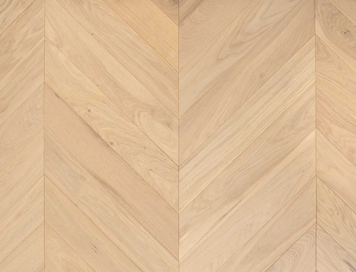 Sheringham Oak Smooth Chevron Engineered Wood Flooring | Invisible UV Oiled | 90 x 510 x 14/3mm