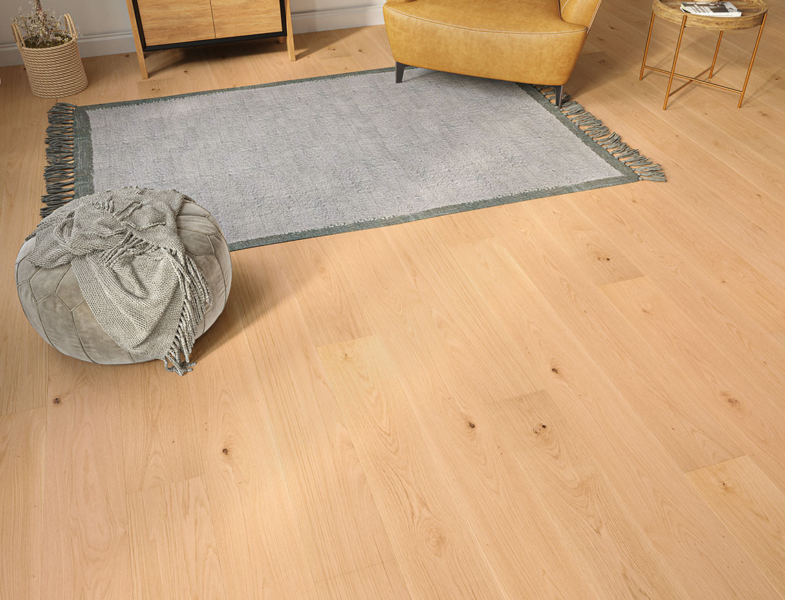 Harlow Oak Natural Brushed Plank Engineered Wood Flooring | UV Oiled | 190 x 1900 x 14/3mm