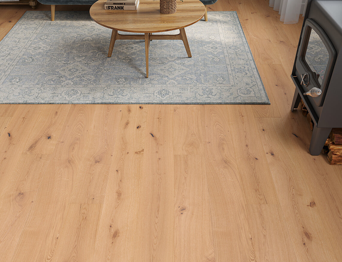 Herrington Oak Natural Brushed Plank Engineered Wood Flooring | UV Oiled | 180 x 1900 x 14/3mm