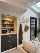 LPD Black Pre-Finished Chelsea 4L Reeded Glass