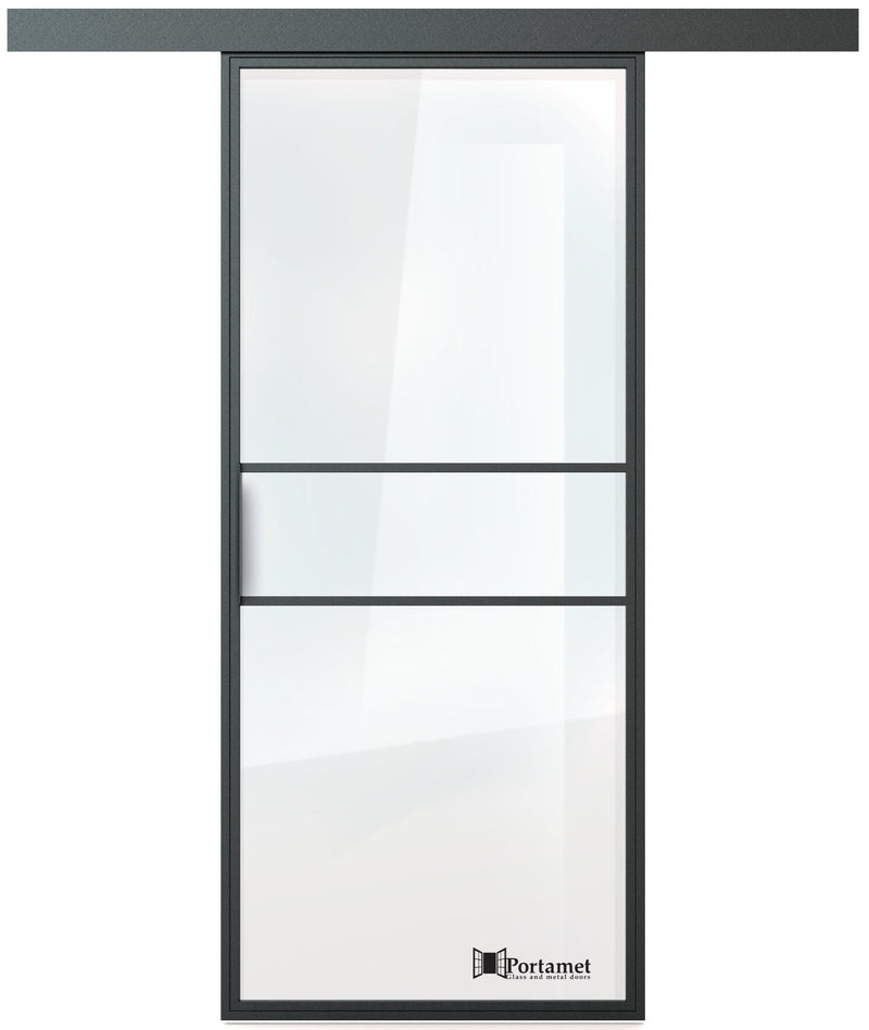 Portamet by Sfarzo - Italia Classic Single Glazed Steel Sliding Door