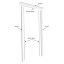 JB Kind Trenched White Primed Door Lining Set