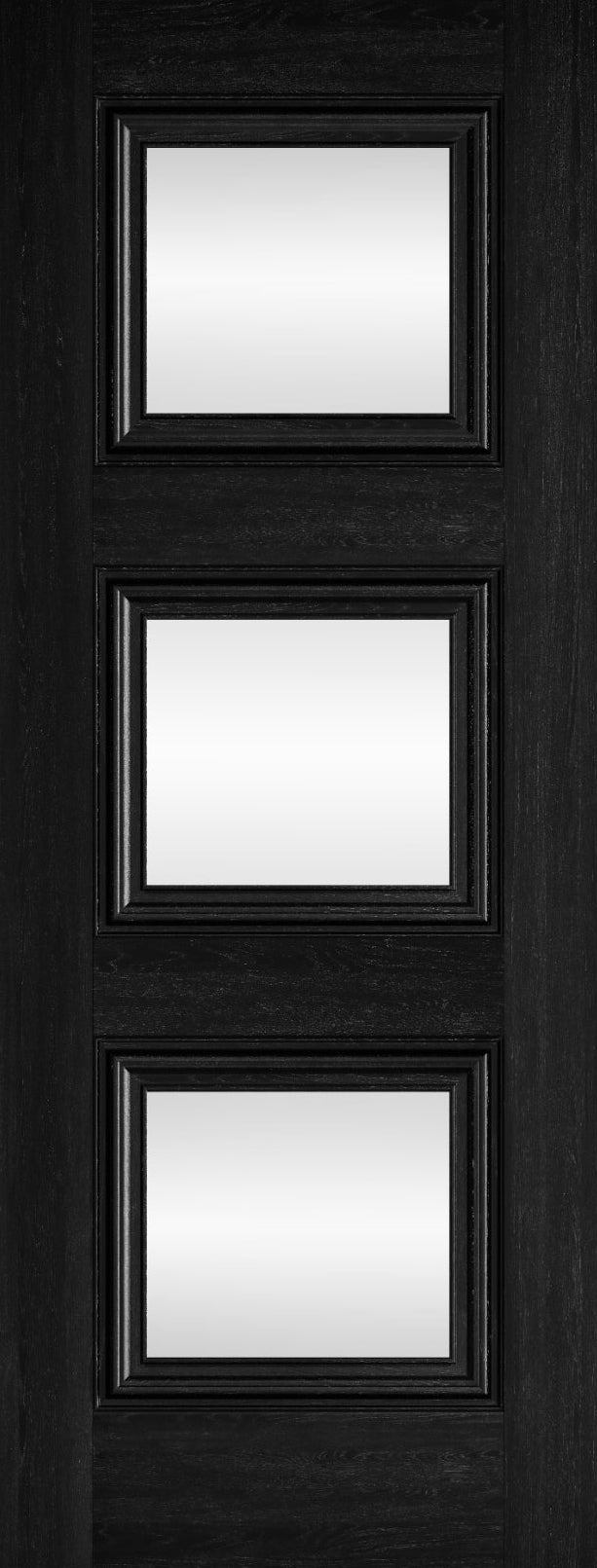 JB Kind Kedleston Black Glazed Laminate Internal Door