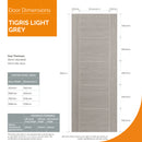 JB Kind Tigris Light Grey Fire Door