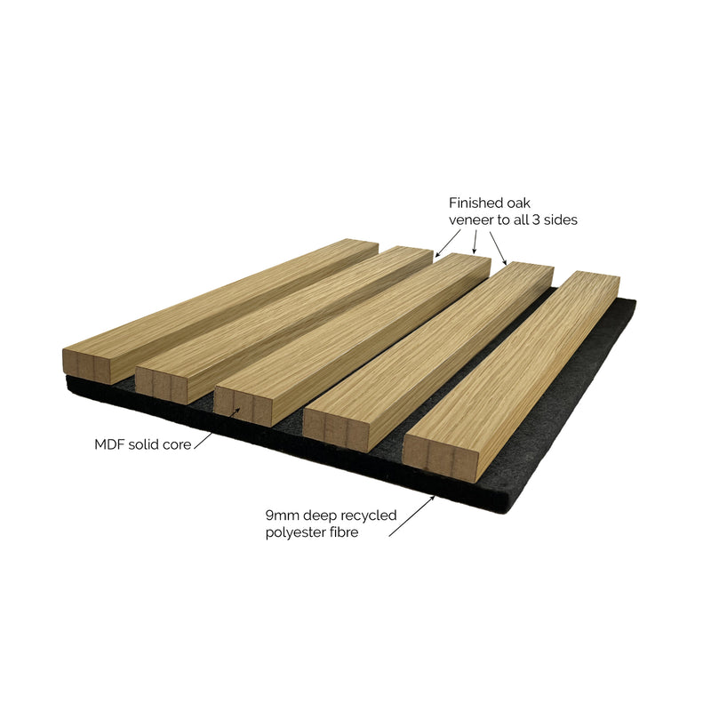 JB Kind Acoustic Wall Panel Oak
