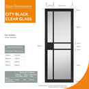 JB Kind City Black Clear Glass