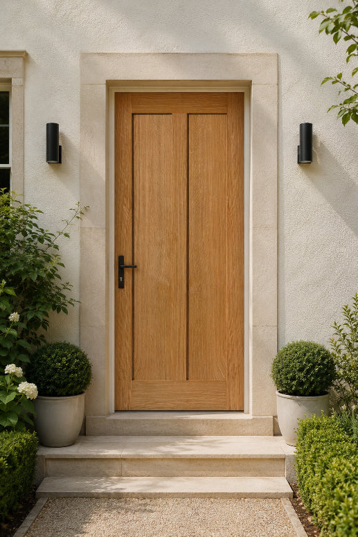 Joinery External Solid Oak 2 Panel Door