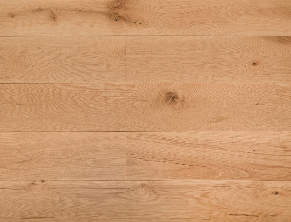 Kielder Oak Natural Smooth Plank Engineered Wood Flooring | UV Lacquered | 190 x 1900 x 20/6mm