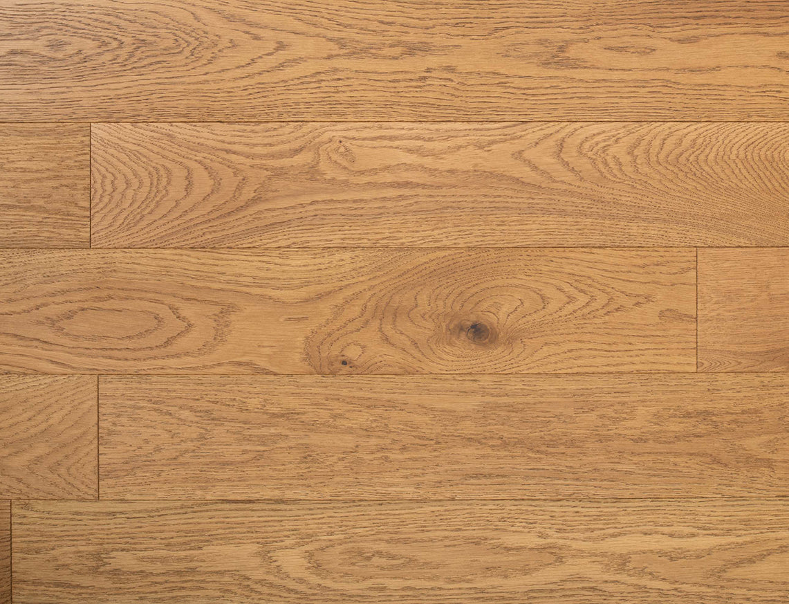 Knighton Oak Golden Brushed Plank Engineered Wood Flooring | UV Lacquered | 125 x 300-1200 x 10/2.5mm