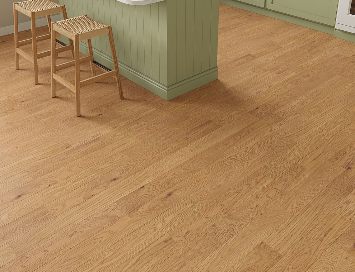 Knighton Oak Golden Brushed Plank Engineered Wood Flooring | UV Lacquered | 125 x 300-1200 x 10/2.5mm