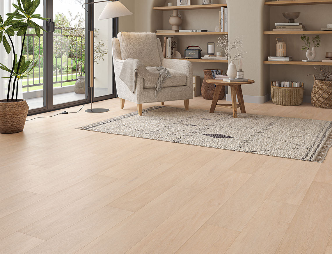 Lytham Oak Light Blonde Oak Plank LVT Flooring | 180 x 1220 x 6.5/0.5mm