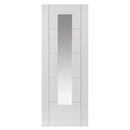 JB Kind Tigris White Slim Glazed Primed Internal Door
