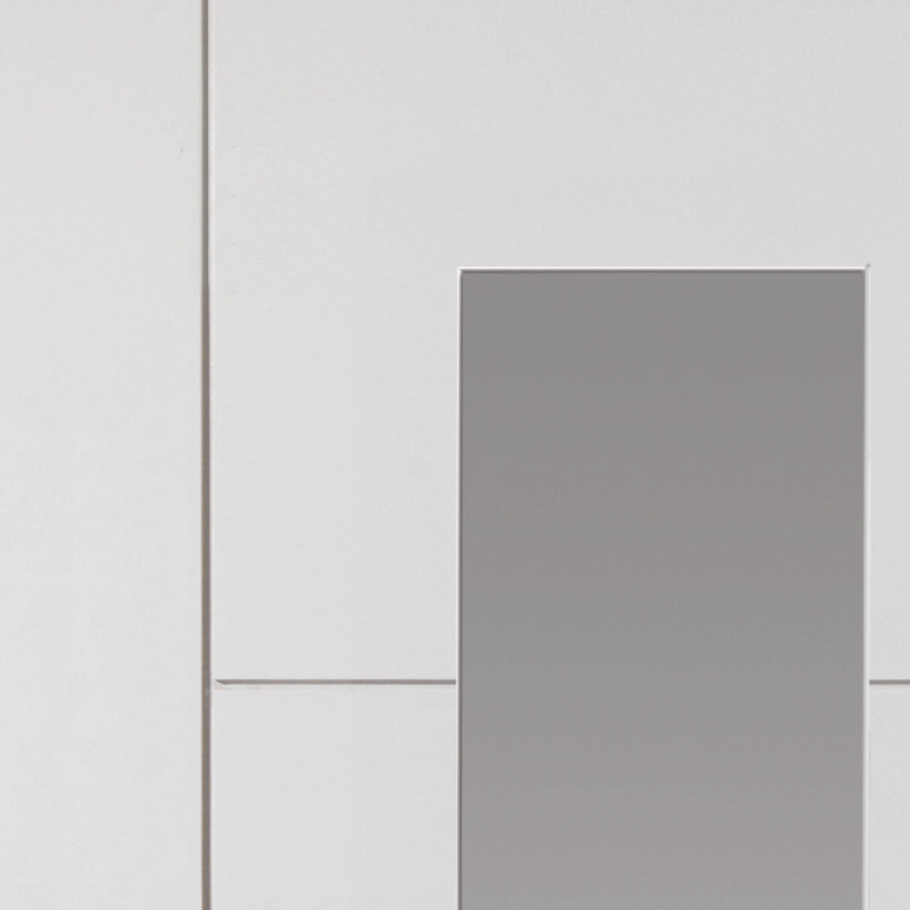 JB Kind Tigris White Slim Glazed Primed Internal Door
