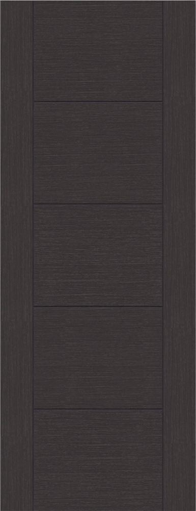 Dark Grey Laminate 5 Panel FD30 Fire Door - Artis Ladder 5P (FSC, 30 Min)
