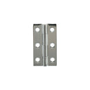 Millhouse Brass Cabinet Butt Hinges 50mm x 28mm x 2mm - Polished Chrome