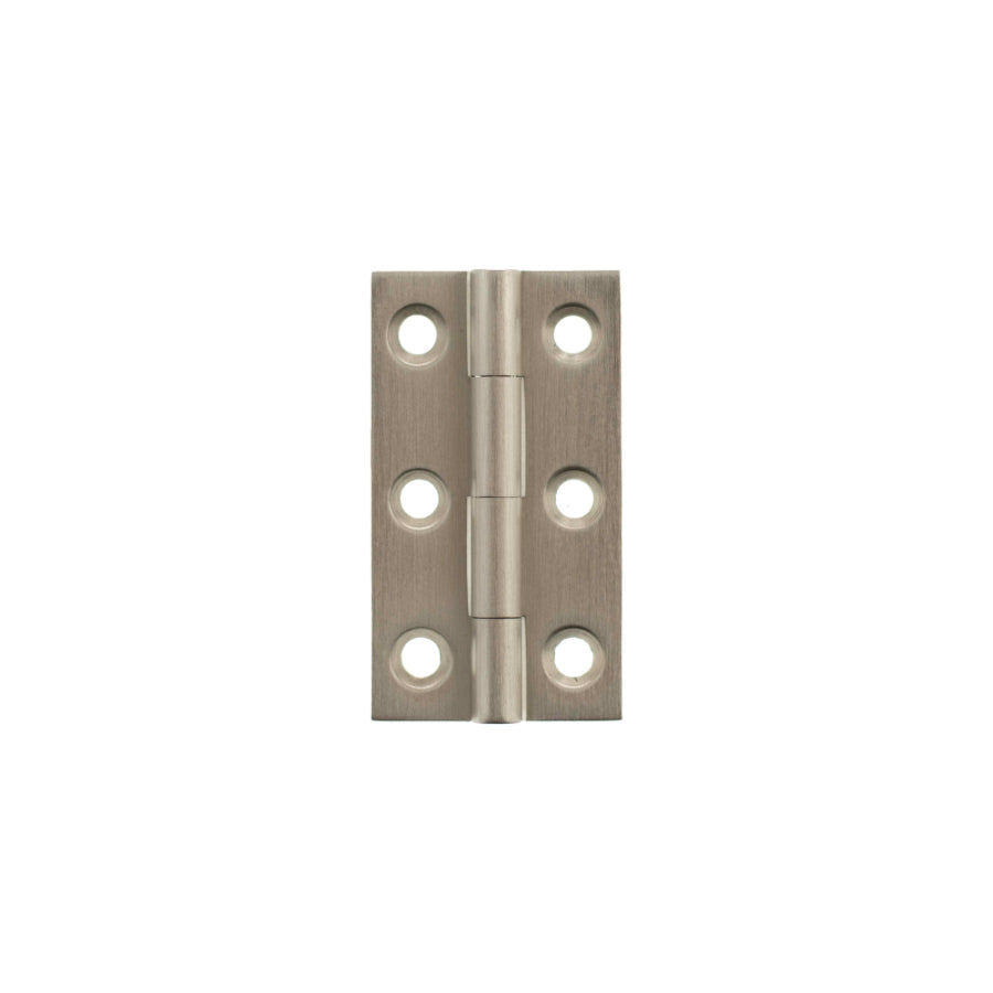 Millhouse Brass Cabinet Butt Hinges 50mm x 28mm x 2mm - Satin Nickel