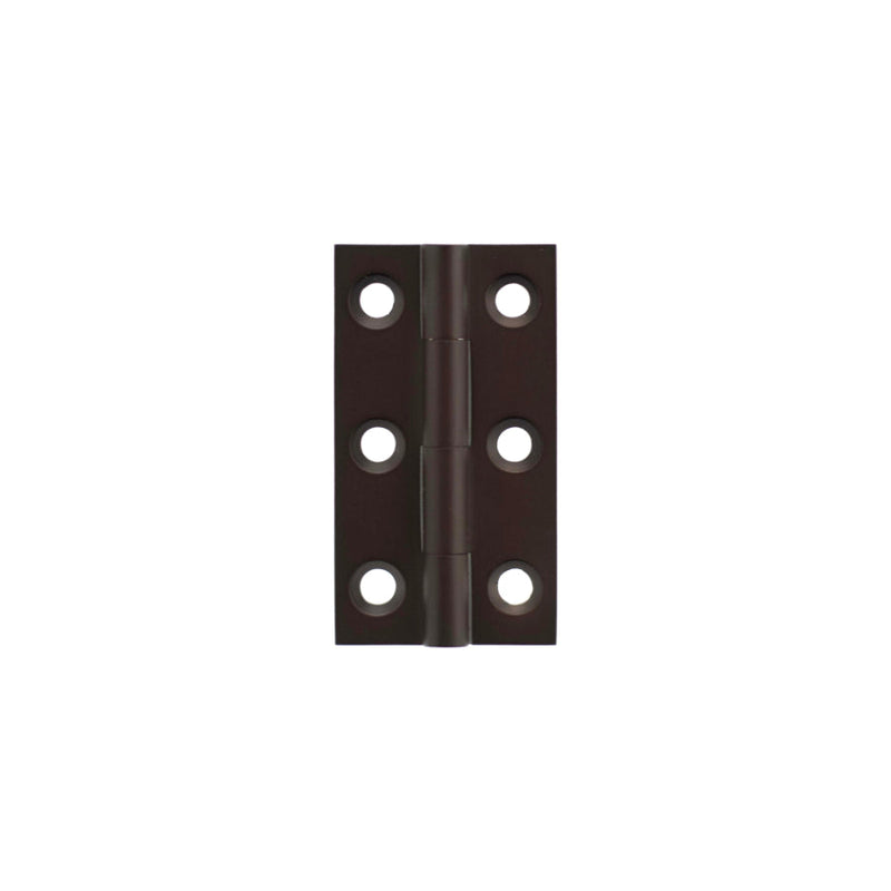 Millhouse Brass Cabinet Butt Hinges 50mm x 28mm x 2mm - Urban Dark Bronze