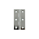 Millhouse Brass Cabinet Butt Hinges 64mm x 35mm x 2mm - Polished Chrome