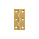 Millhouse Brass Cabinet Butt Hinges 64mm x 35mm x 2mm - Satin Brass