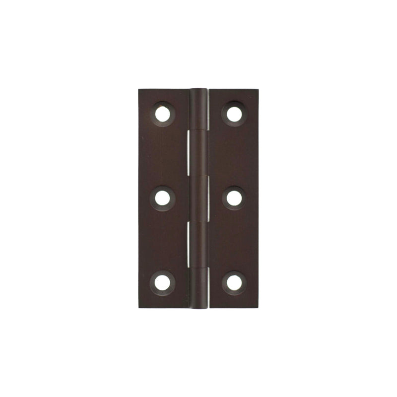 Millhouse Brass Cabinet Butt Hinges 64mm x 35mm x 2mm - Urban Dark Bronze