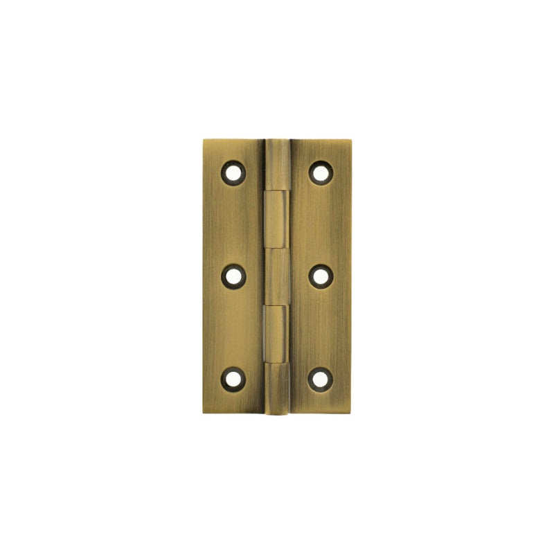 Millhouse Brass Cabinet Butt Hinges 75mm x 41mm x 2mm - Antique Brass
