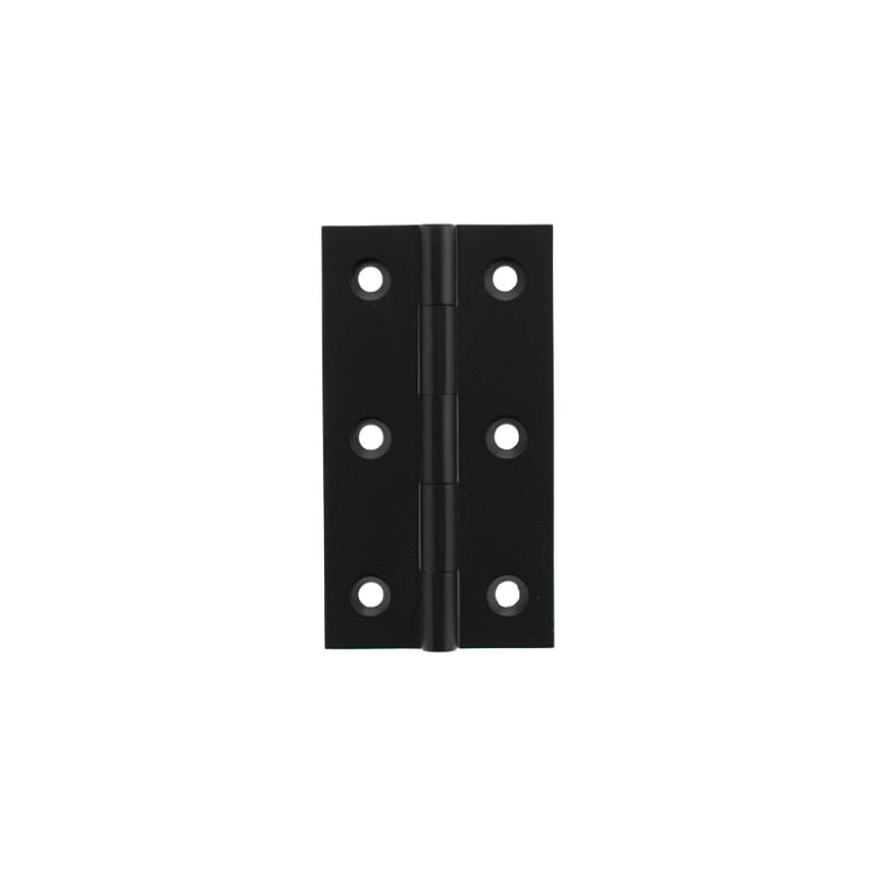 Millhouse Brass Cabinet Butt Hinges 75mm x 41mm x 2mm - Matt Black